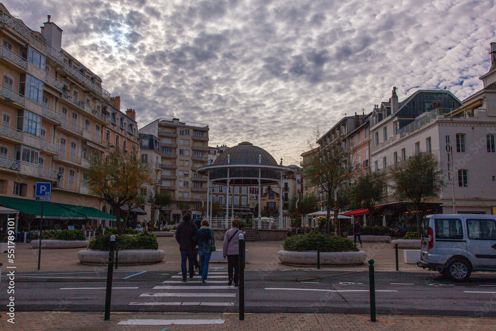 street in the city of Biarritz