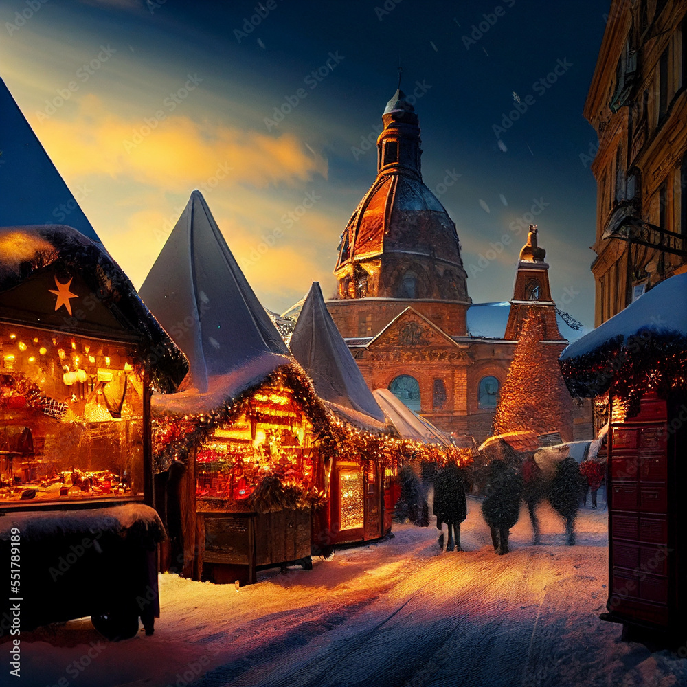 Fototapeta premium Christmas Market