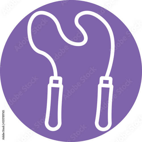 Jumping rope Vector Icon
