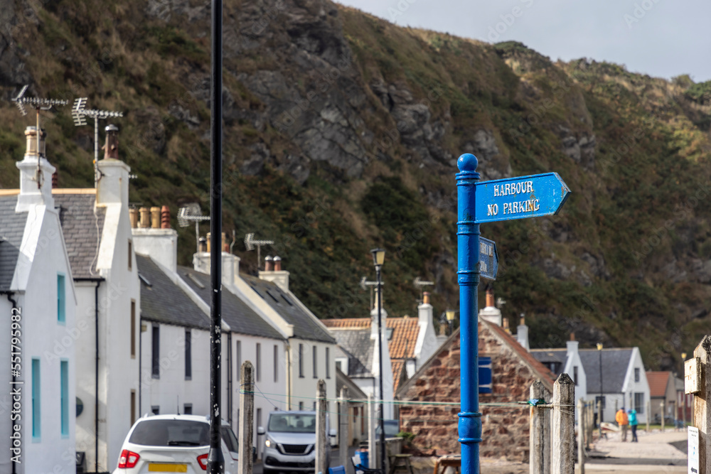 The Scottish fishing village of Pennan. It is in the Aberdeenshire Council Area about 15 km west of Fraserburgh