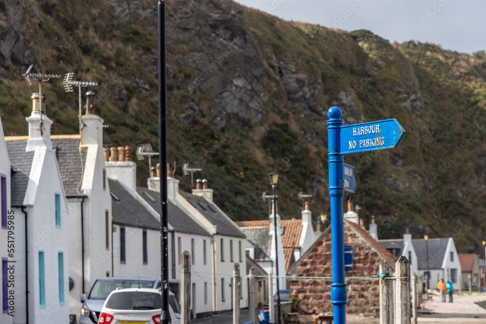 The Scottish fishing village of Pennan. It is in the Aberdeenshire Council Area about 15 km west of Fraserburgh