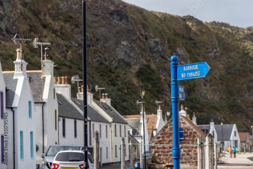 Obraz na płótnie The Scottish fishing village of Pennan. It is in the Aberdeenshire Council Area about 15 km west of Fraserburgh w salonie