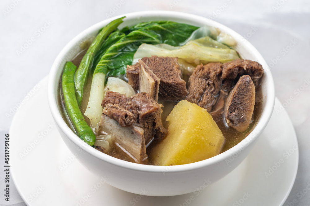 Stockfoto med beskrivningen Beef Nilaga, or Nilagang Baka is a simple