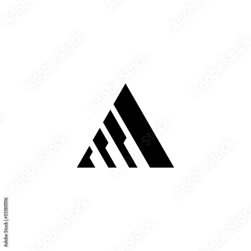 Abstract letter A logotype.