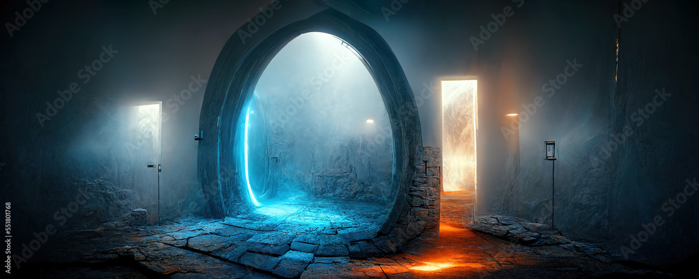 Illustrazione Stock Mysterious Portal of Lucid Dream | Adobe Stock