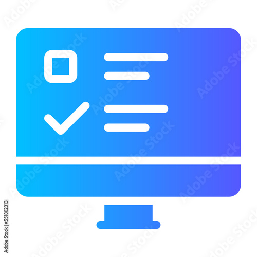 survey gradient icon