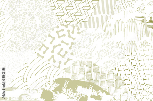 Abstract black strokes, Hand sketched Vector Pattern. Retro abstract pattern in geometric style. Abstract multicolored geometric pattern.	
