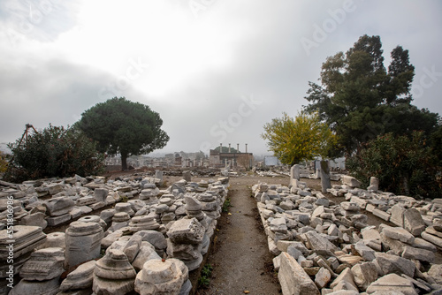  Ayasuluk Castle on Ayasuluk Hill in Selcuk town, Ephesus, Turkey photo