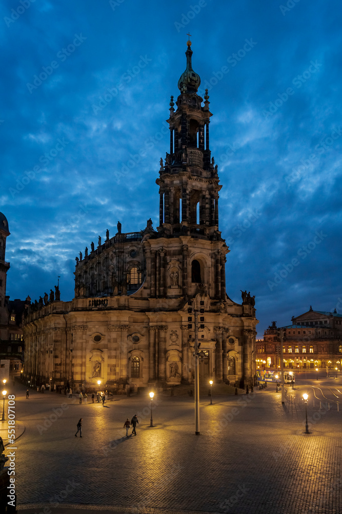 Historical District view in Dresden