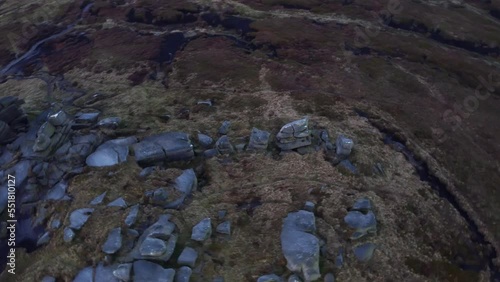 Haunted mysteries of Peak district kinder scout Derbyshire photo