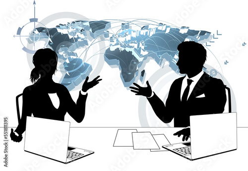 News Anchor Silhouette TV R...