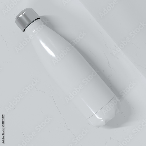 3d stainless steel water bottle photo