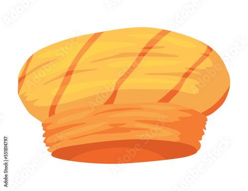 Turban. Indian or arab traditional head covering. Colorful headdress. Culture clothing, oriental cultures headdress or ethnic arabian accessories