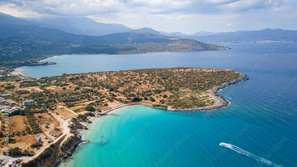 view of a mediterranean sea crete