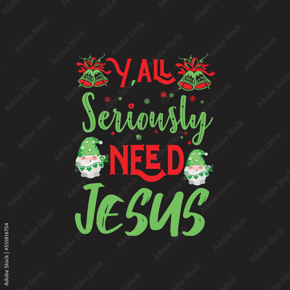 Christmas T-Shirt Typography SVG Design Vector File Christmas T-Shirt Typography SVG Design Vector File