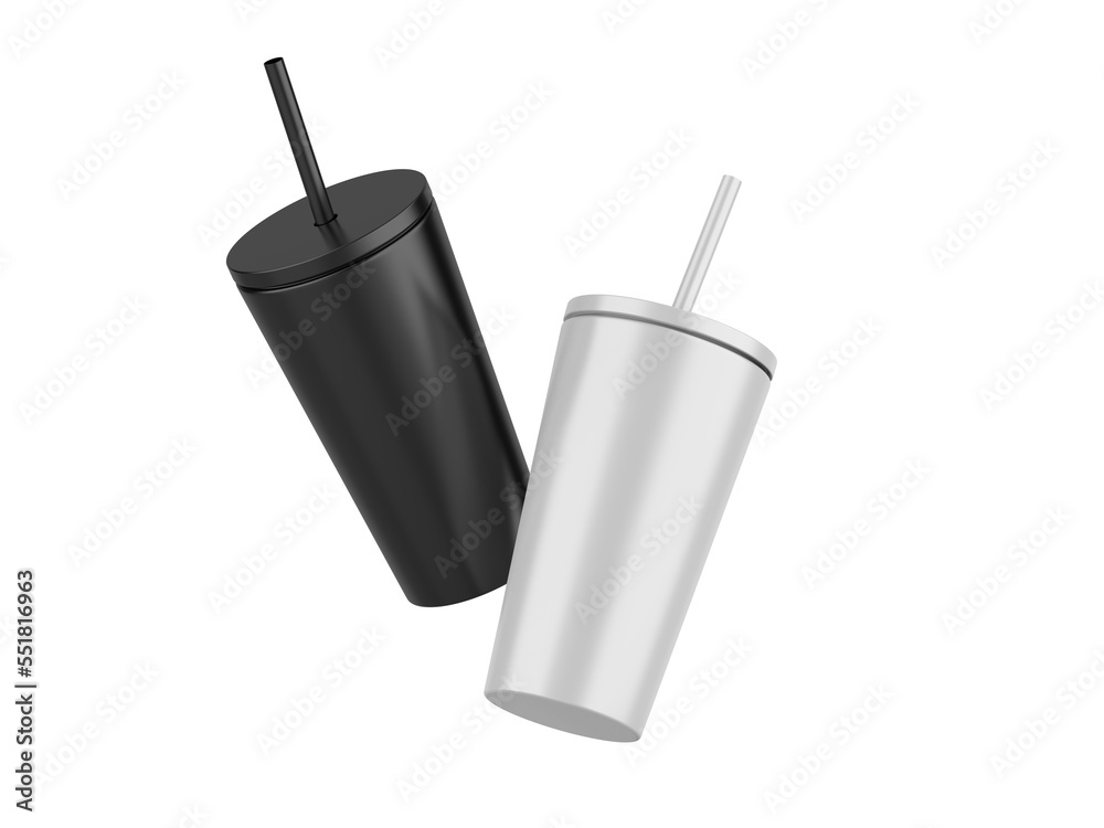 Blank Sipper Tumbler branding. 3d render illustration. Blank Sipper Tumbler branding. 3d render illustration.