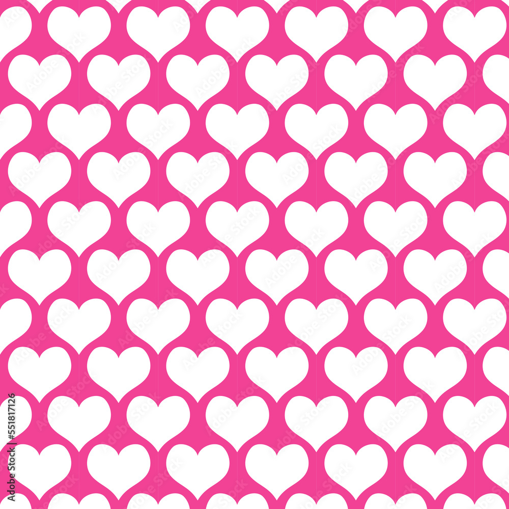 Happy Valentines Day Set of love and romantic seamless patterns