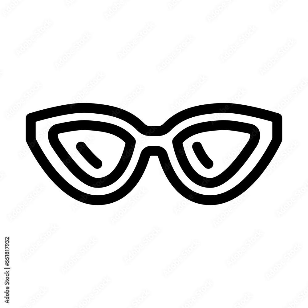 style glasses optical line icon vector. style glasses optical sign. isolated contour symbol black illustration style glasses optical line icon vector. style glasses optical sign. isolated contour symbol black illustration