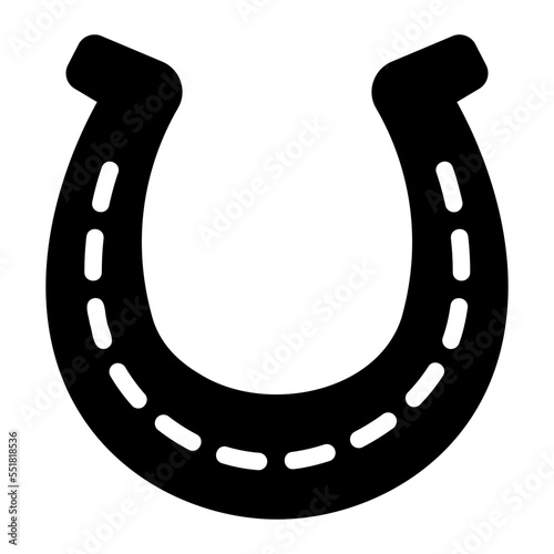 horseshoe glyph icon