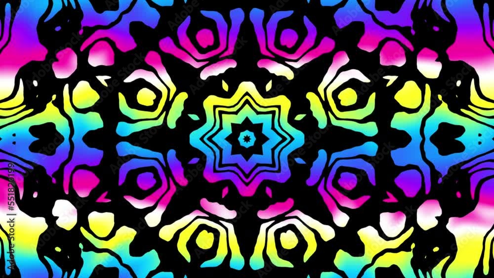 Abstract mandala loop 4k background. Retro Mandala symbol Abstract mandala loop 4k background. Retro Mandala symbol