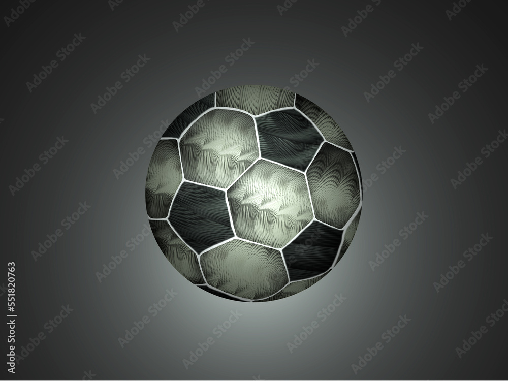 Obraz premium Soccer ball 3d