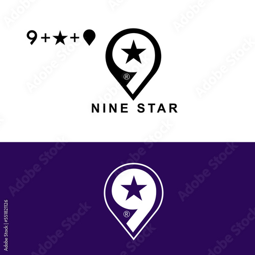 Modern, creative and attractive 9star logo 