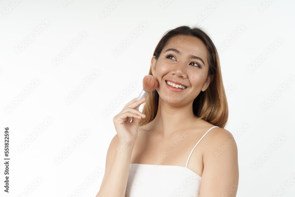Happy pretty young asian woman smiling isolated on white background, gorgeous girl beauty and cosmetology stomatology concept Happy pretty young asian woman smiling isolated on white background, gorgeous girl beauty and cosmetology stomatology concept