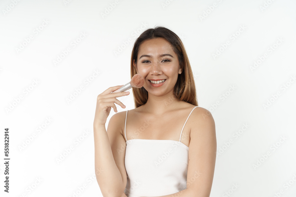 Happy pretty young asian woman smiling isolated on white background, gorgeous girl beauty and cosmetology stomatology concept Happy pretty young asian woman smiling isolated on white background, gorgeous girl beauty and cosmetology stomatology concept