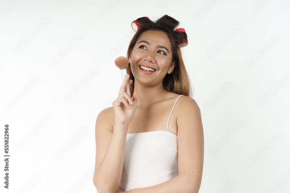 Happy pretty young asian woman smiling isolated on white background, gorgeous girl beauty and cosmetology stomatology concept Happy pretty young asian woman smiling isolated on white background, gorgeous girl beauty and cosmetology stomatology concept