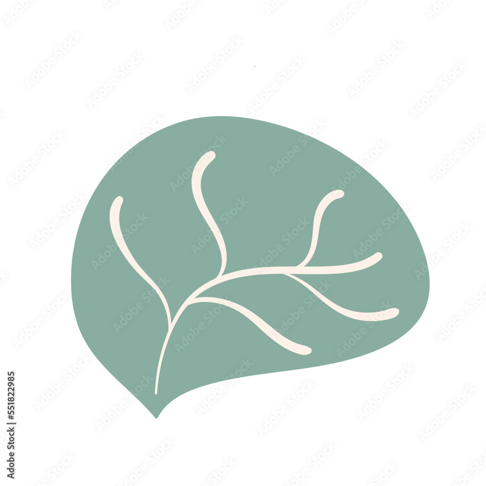 leaves blob hand drawn vector element leaves blob hand drawn vector element
