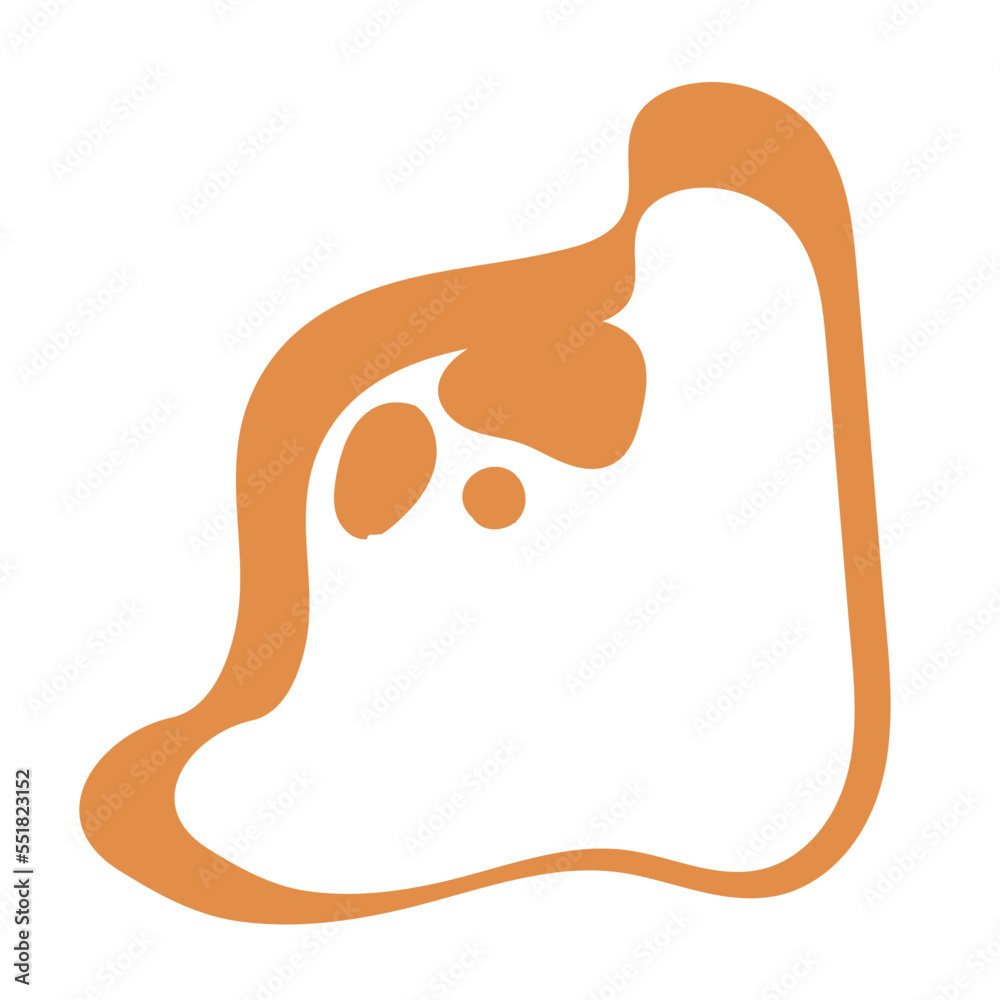 Obraz premium pastel blob hand drawn vector element