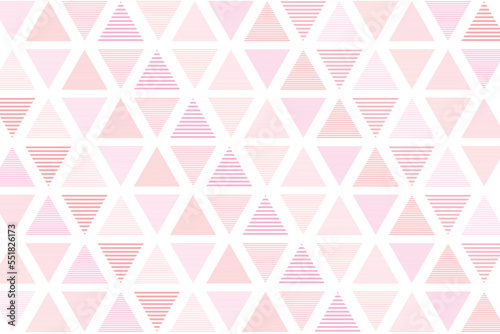 ボーダー柄の三角形の模様