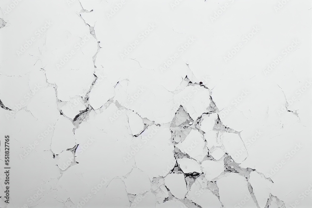 Fototapeta premium White marble texture abstract background, cracked concrete wall