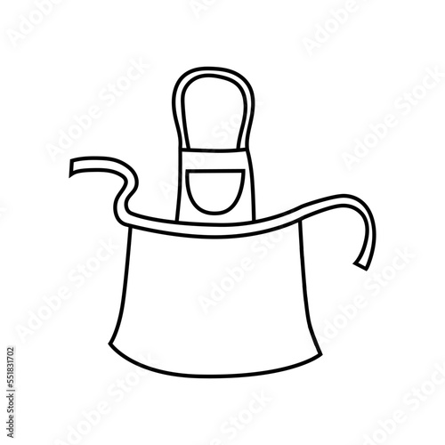 Apron icon vector set. Robe illustration sign collection. pinafore symbol or logo. 
