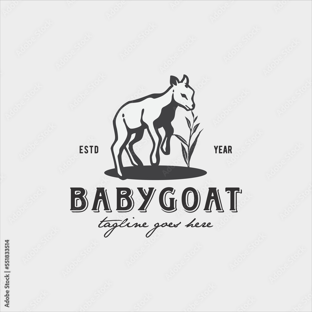 Goat Logo Design Stock Vector Image Goat Logo Design Stock Vector Image