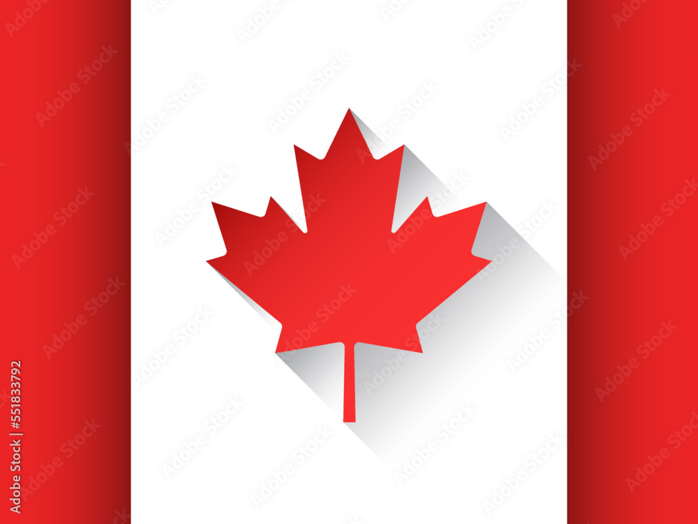 Flag of Canada. Paper cut vector background. Best for mobile apps, UI and web design. Editable vector illustration. Flag of Canada. Paper cut vector background. Best for mobile apps, UI and web design. Editable vector illustration.