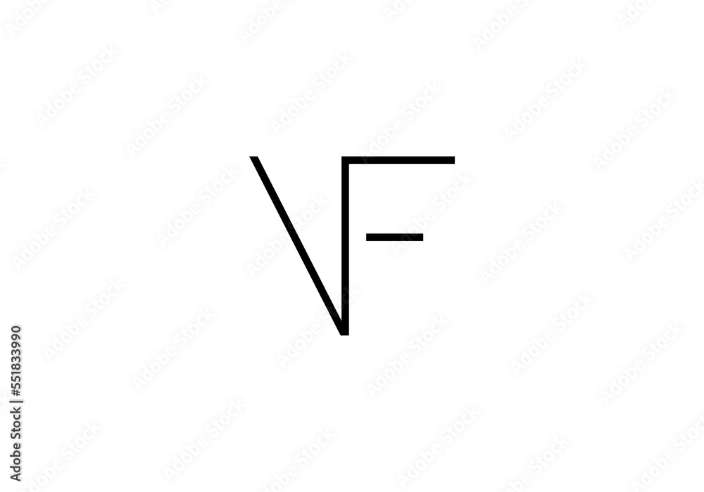 initial letter logo VF initial company icon business logo background illustration initial letter logo VF initial company icon business logo background illustration