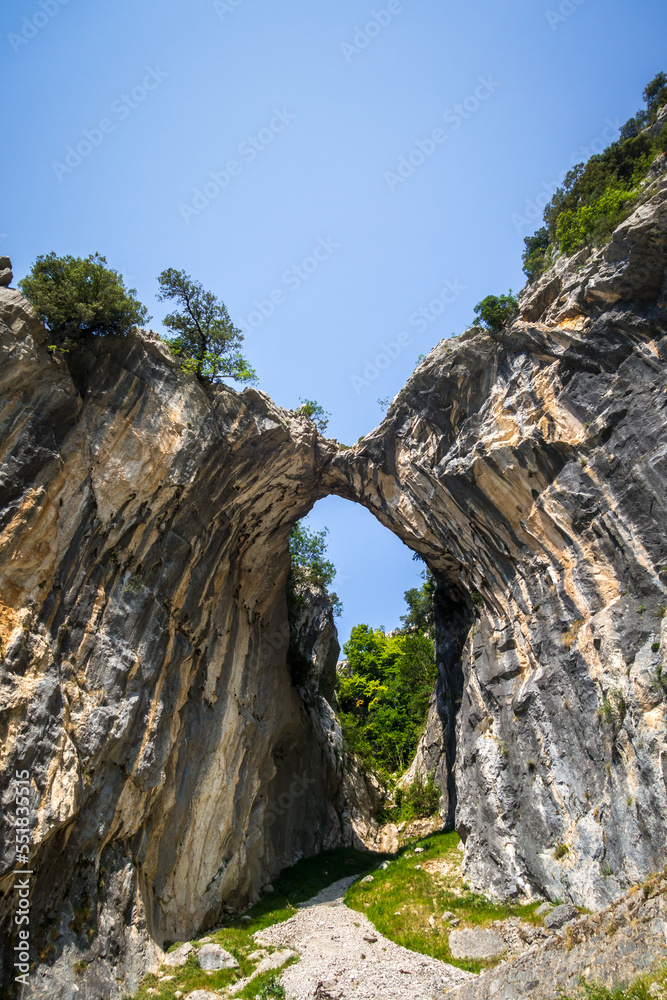 Cares trail - ruta del Cares - in Picos de Europa, Asturias, Spain