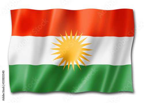 Kurd ethnic flag, Asia photo
