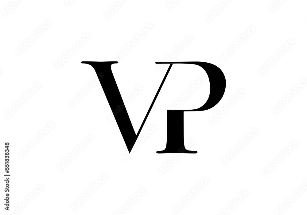 initial letter logo VP initial company icon business logo background illustration initial letter logo VP initial company icon business logo background illustration
