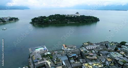 Scenery of Shuanglang Ancient Town,yunnan,china. photo