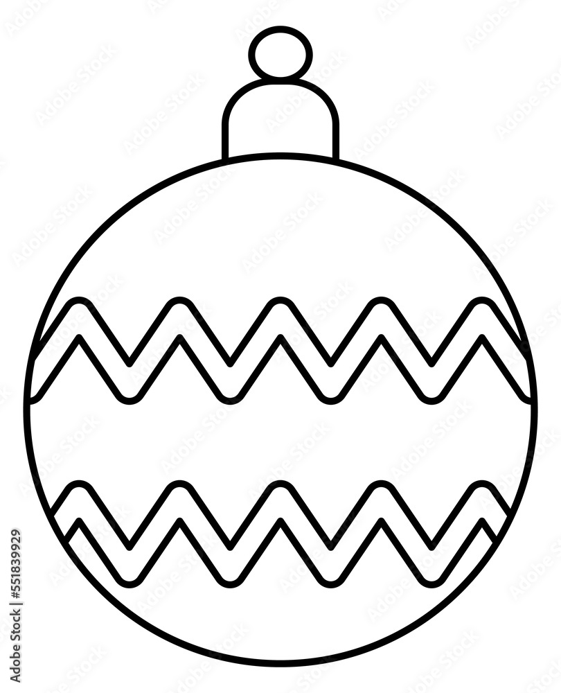 Abstract line Christmas ball Abstract line Christmas ball