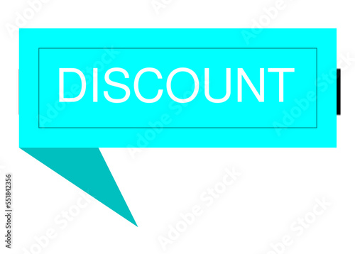 speech bubble showing discount