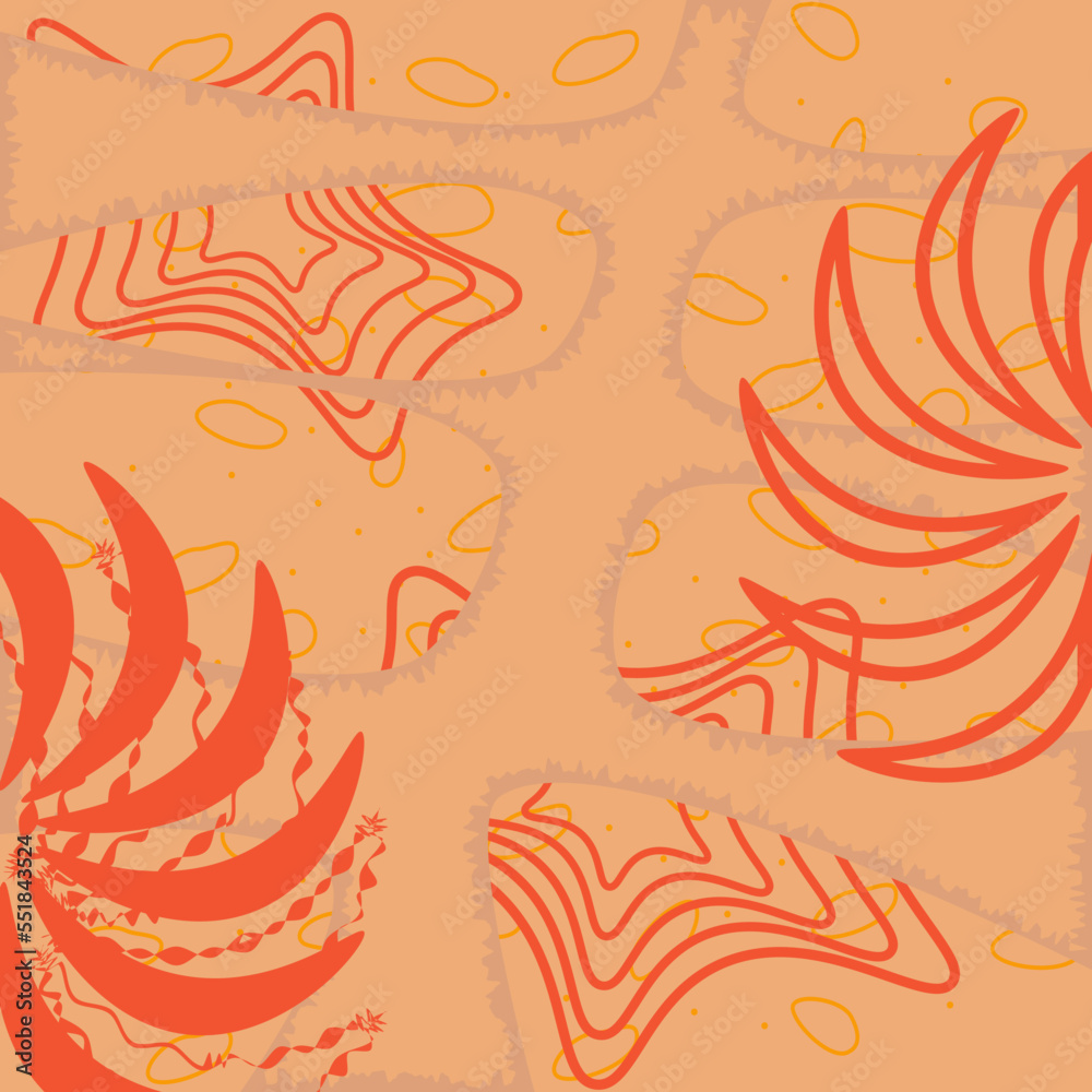 Fototapeta premium Abstract social media template background red and beige 