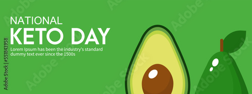 BACKGROUND OF NATIONAL DAY OF KETO DIET WITH COPYSPACE