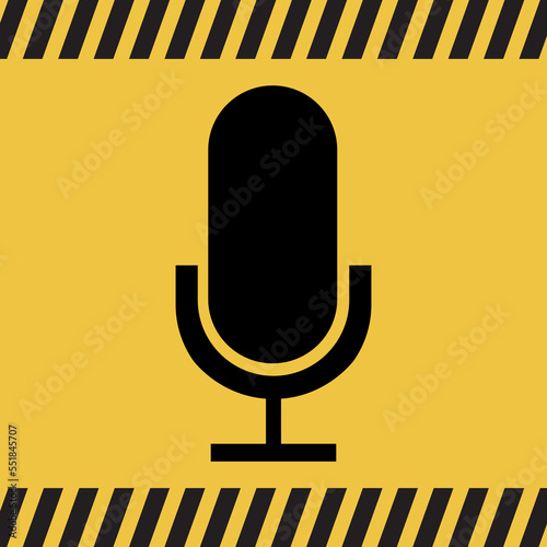 Logo microphone.