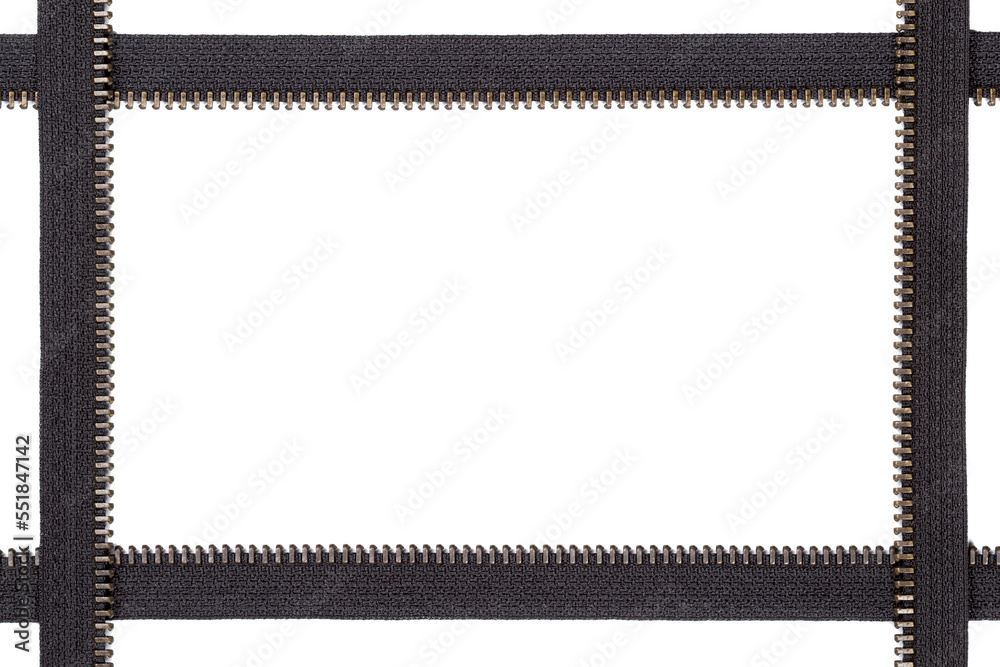 Zipper frame with zip lock, PNG isolated on transparent background Zipper frame with zip lock, PNG isolated on transparent background