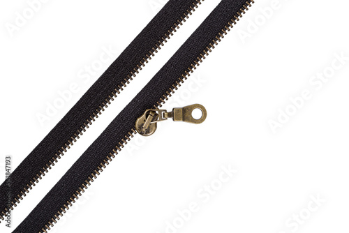 Open zipper , PNG isolated on transparent background