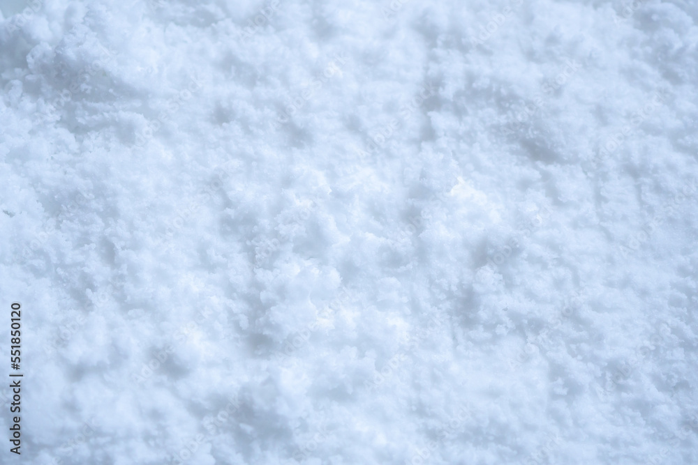 Obraz premium White snow texture background high angle view