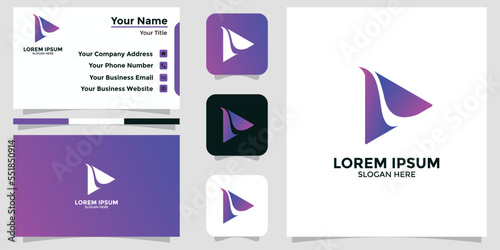 logo design play and card branding